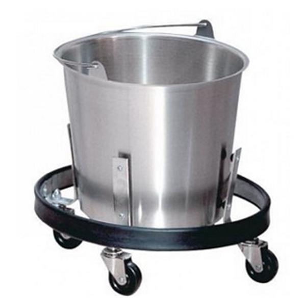 Brewer Company Bucket Kick Stainless Steel 13Qt No Lid Silver Round Each - 48712