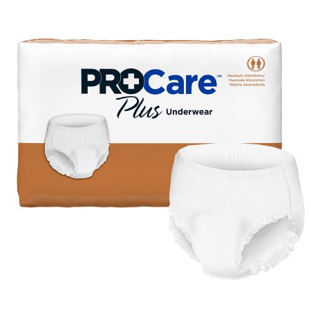 ProCare Plus Absorbent Underwear Elastic Gathers X-Large